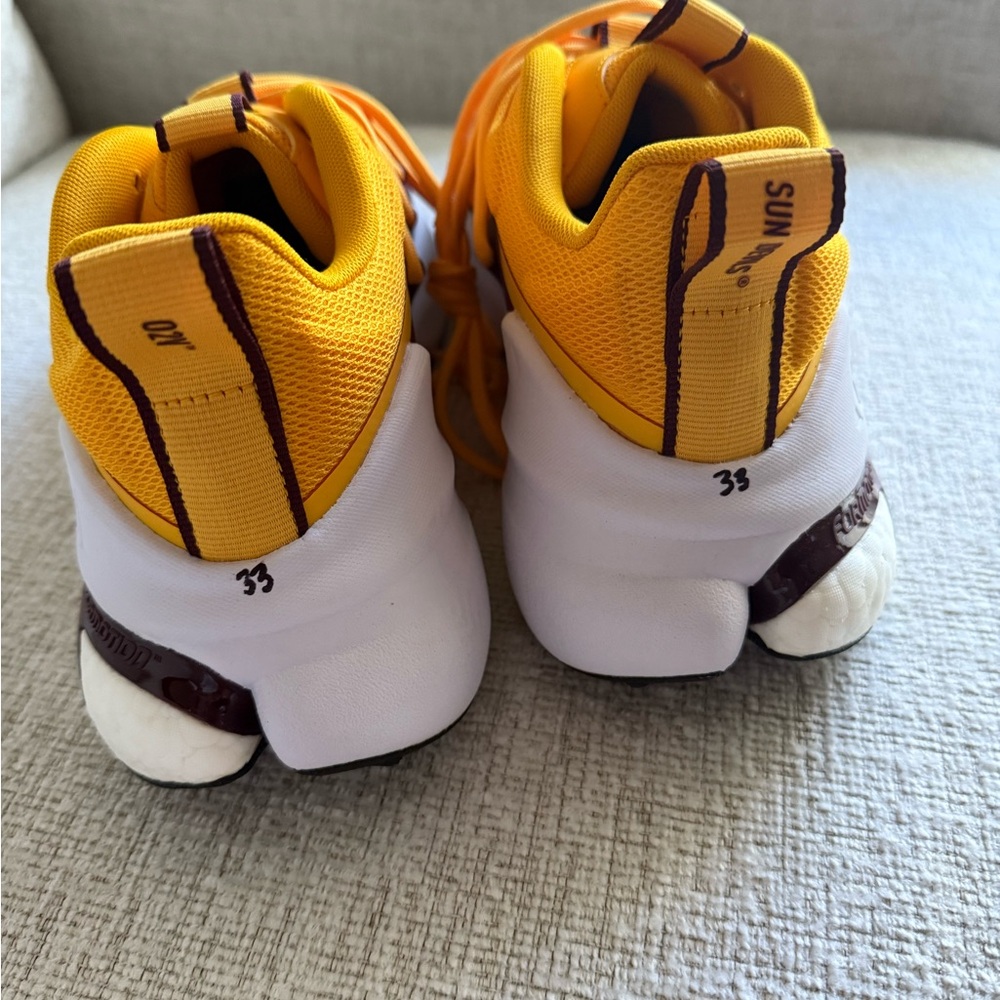 Unisex adidas Maroon/Gold Arizona State Sun Devils AlphaBoost V2 Shoes - Picture 4 of 6